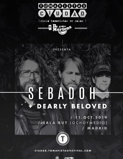 Cartel concierto Sebadoh y Dearly Beloved en Ochoymedio Tomavistas Ciudad